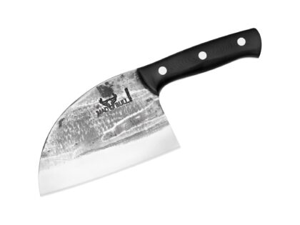 Samura MAD BULL Small Serbian nóż szefa with czarna rękojeść, 145 mm