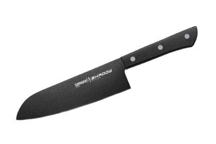 Samura Shadow nóż santoku with czarny non-stick coating 175 mm