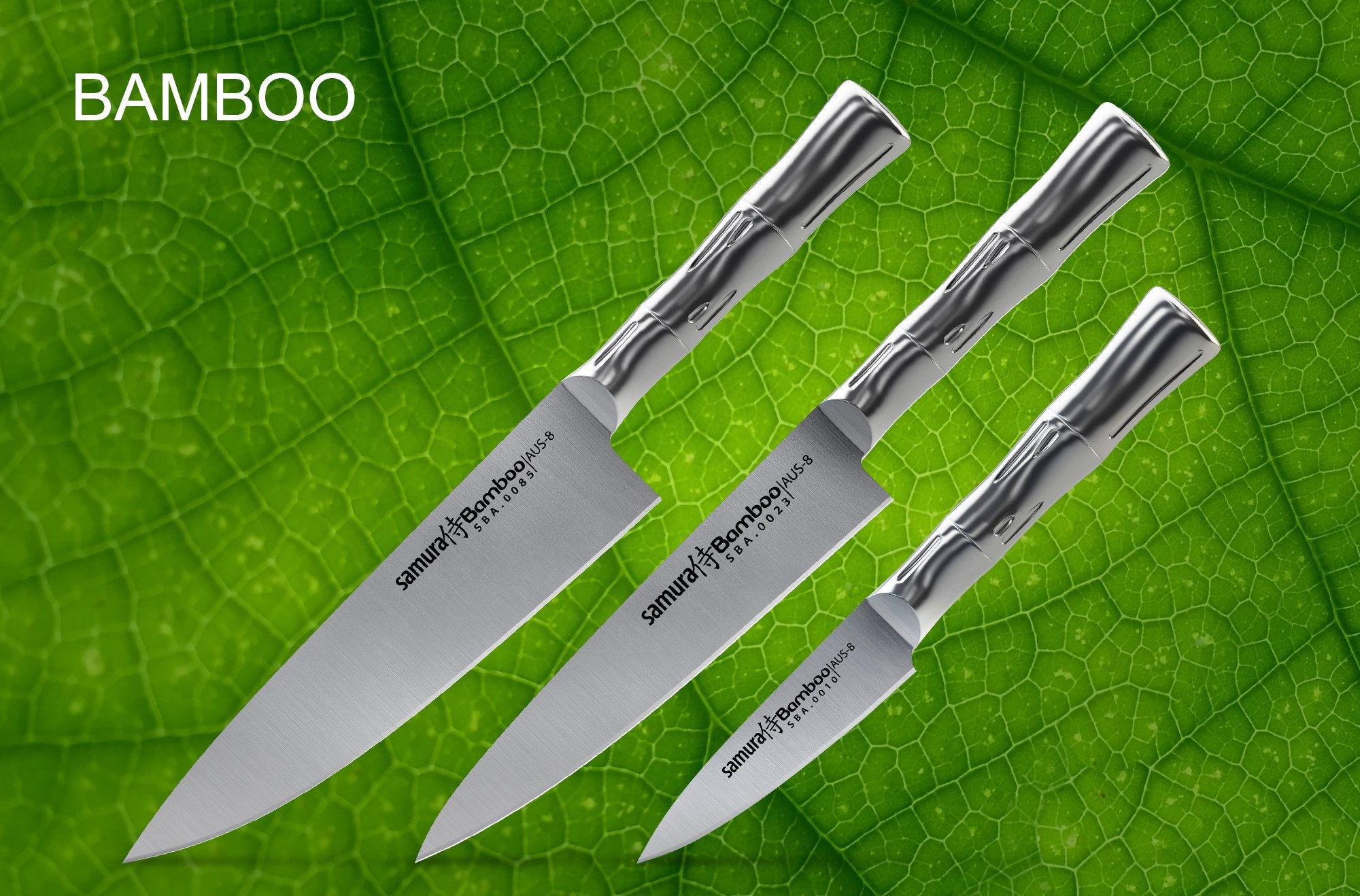 Samura Bamboo zestaw 3 noży kuchennych