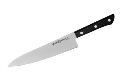 Samura Harakiri Serrated nóż szefa 208 mm, czarny