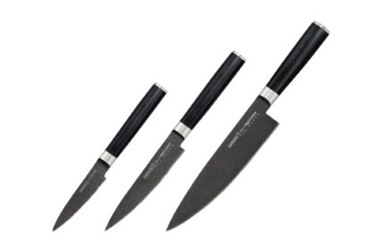 Samura MO-V Stonewash zestaw 3 noży kuchennych