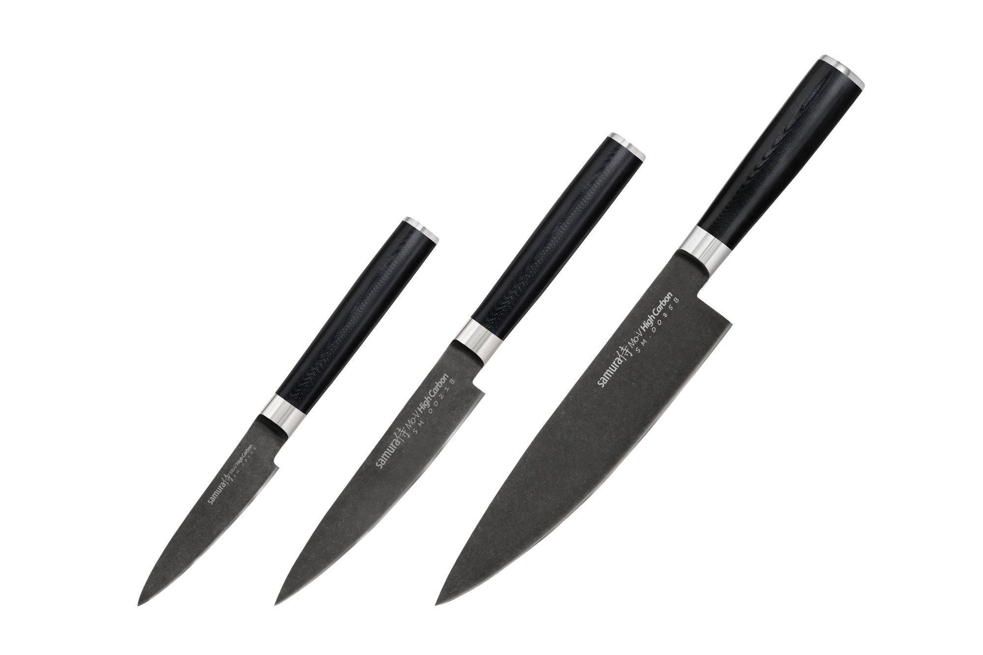 Samura MO-V Stonewash zestaw 3 noży kuchennych