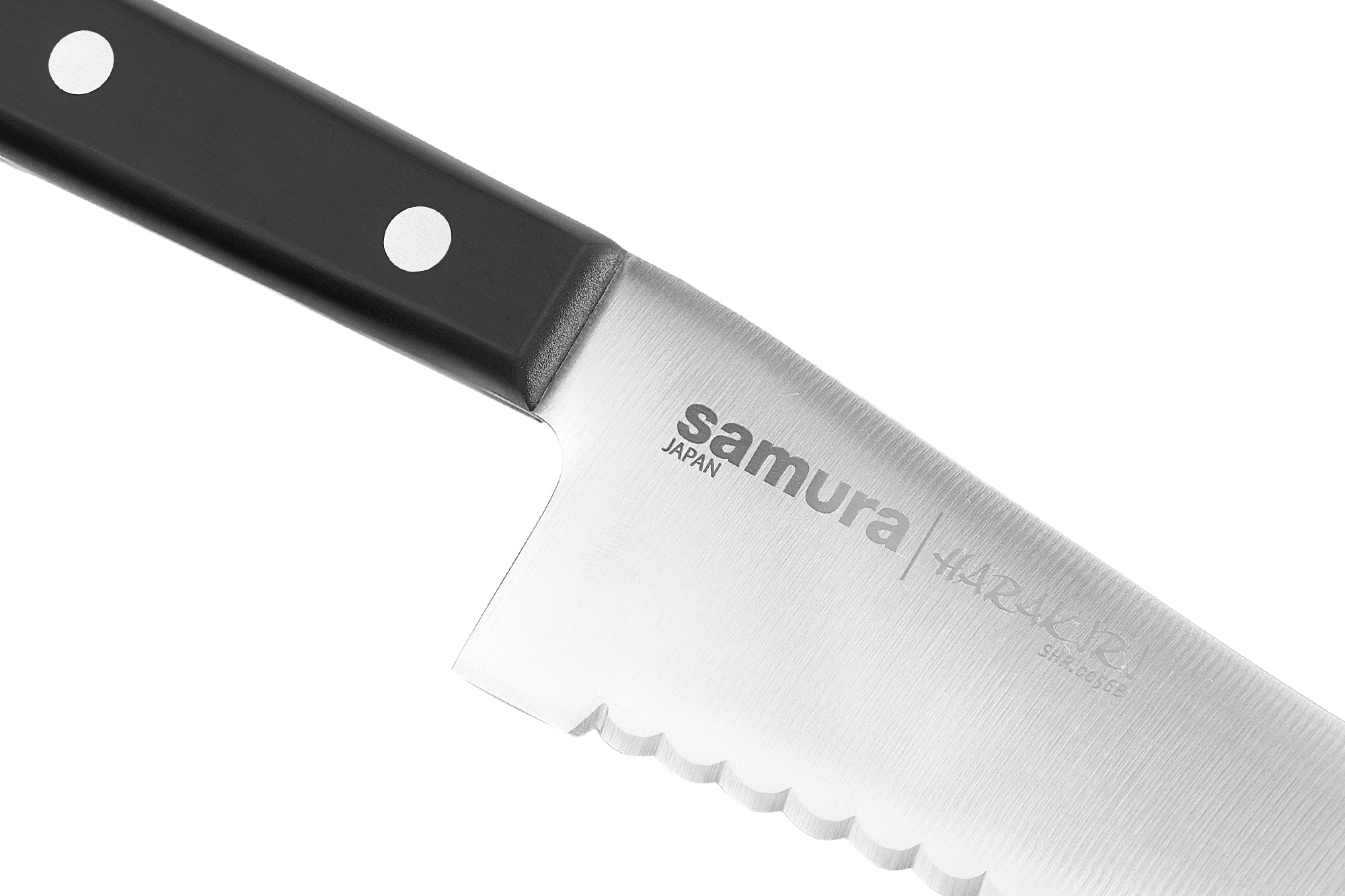 Samura Harakiri Two-sided saw knife for bread and frozen food 188 mm, czarny