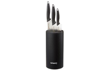 Samura Golf Knife block set with 3 kitchen knives: nóż do obierania, nóż uniwersalny, nóż szefa and holder 225 mm