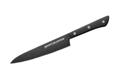 Samura Shadow nóż do plastrowania with czarny non-stick coating 196 mm