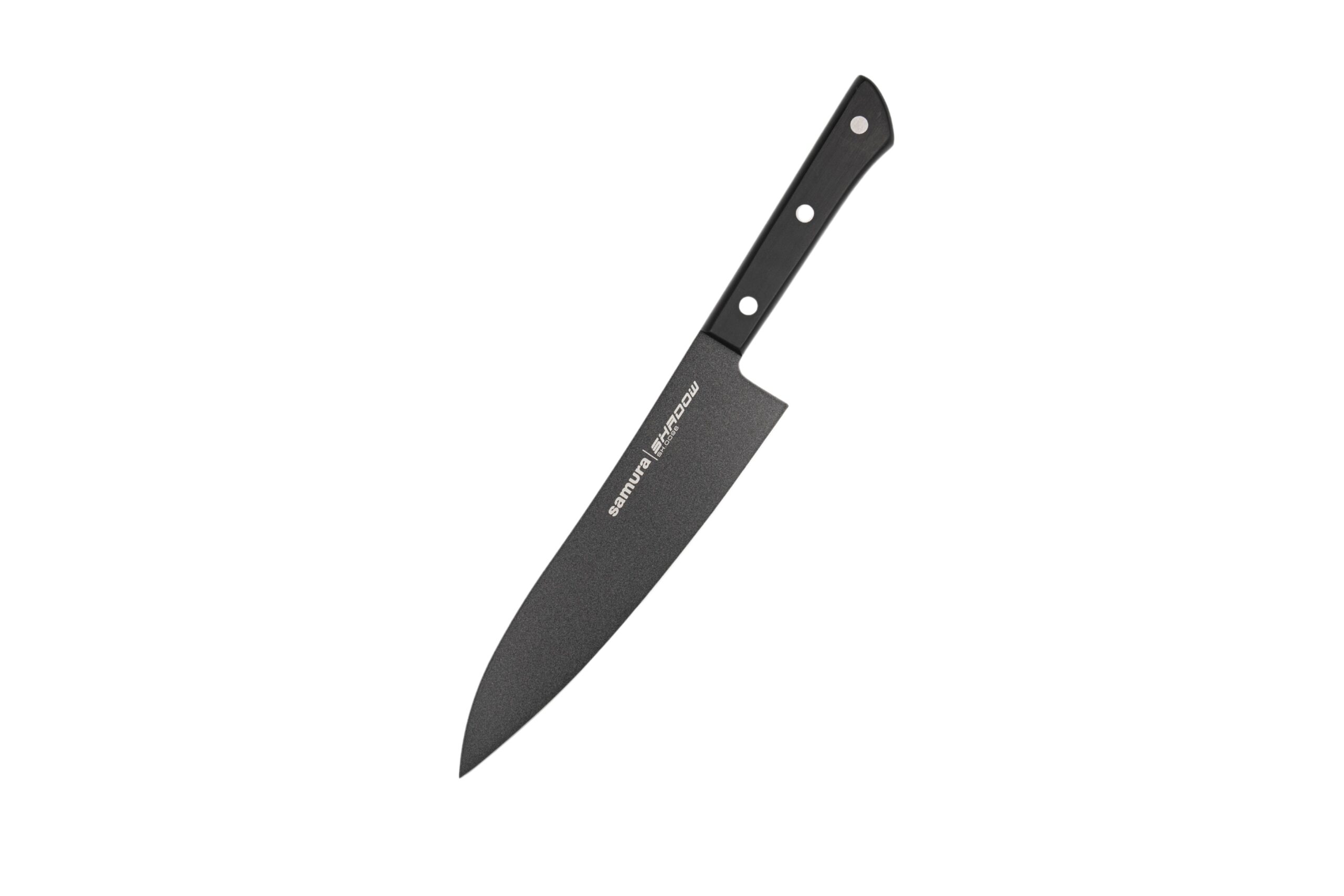 Samura Shadow Grand nóż santoku with czarny non-stick coating 197 mm