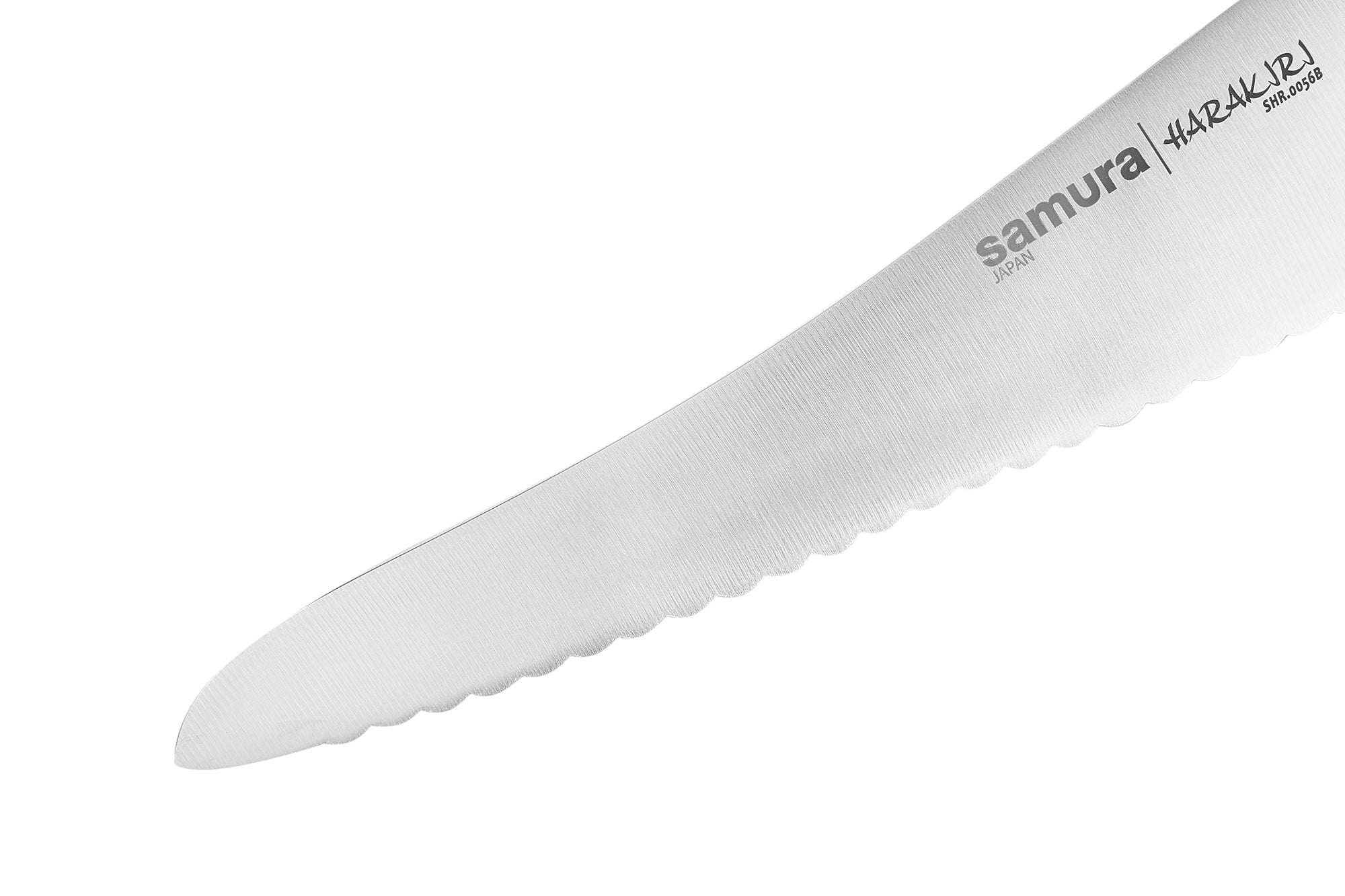 Samura Harakiri Two-sided saw knife for bread and frozen food 188 mm, czarny
