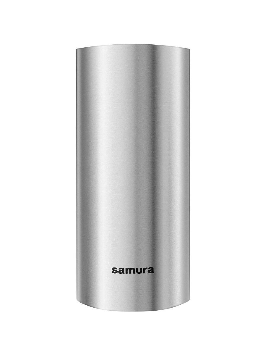 Samura Knife Brush Block Bamboo 11x11x18 cm. Bamboo style package.