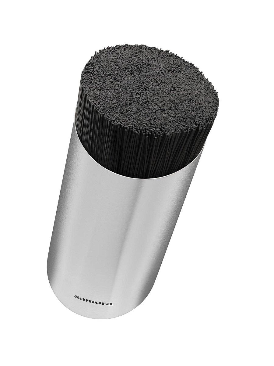 Samura Knife Brush Block Bamboo 11x11x18 cm. Bamboo style package.