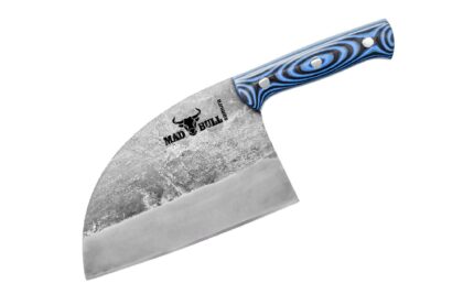 Samura MAD BULL Serbian nóż szefa with czarny & blue handle, 180 mm