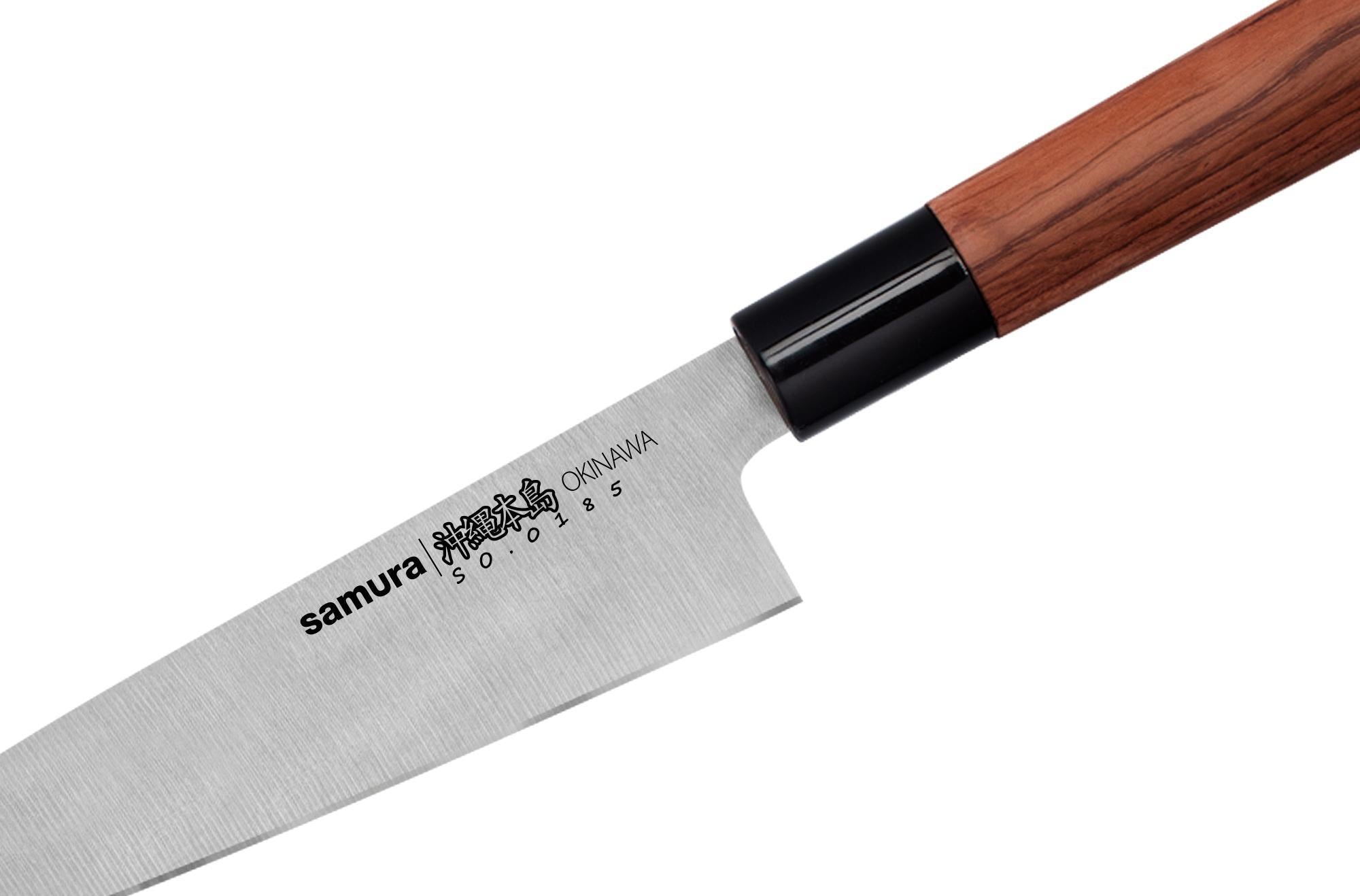 Samura Okinawa Gyuto knife 170 mm Double-edged blade