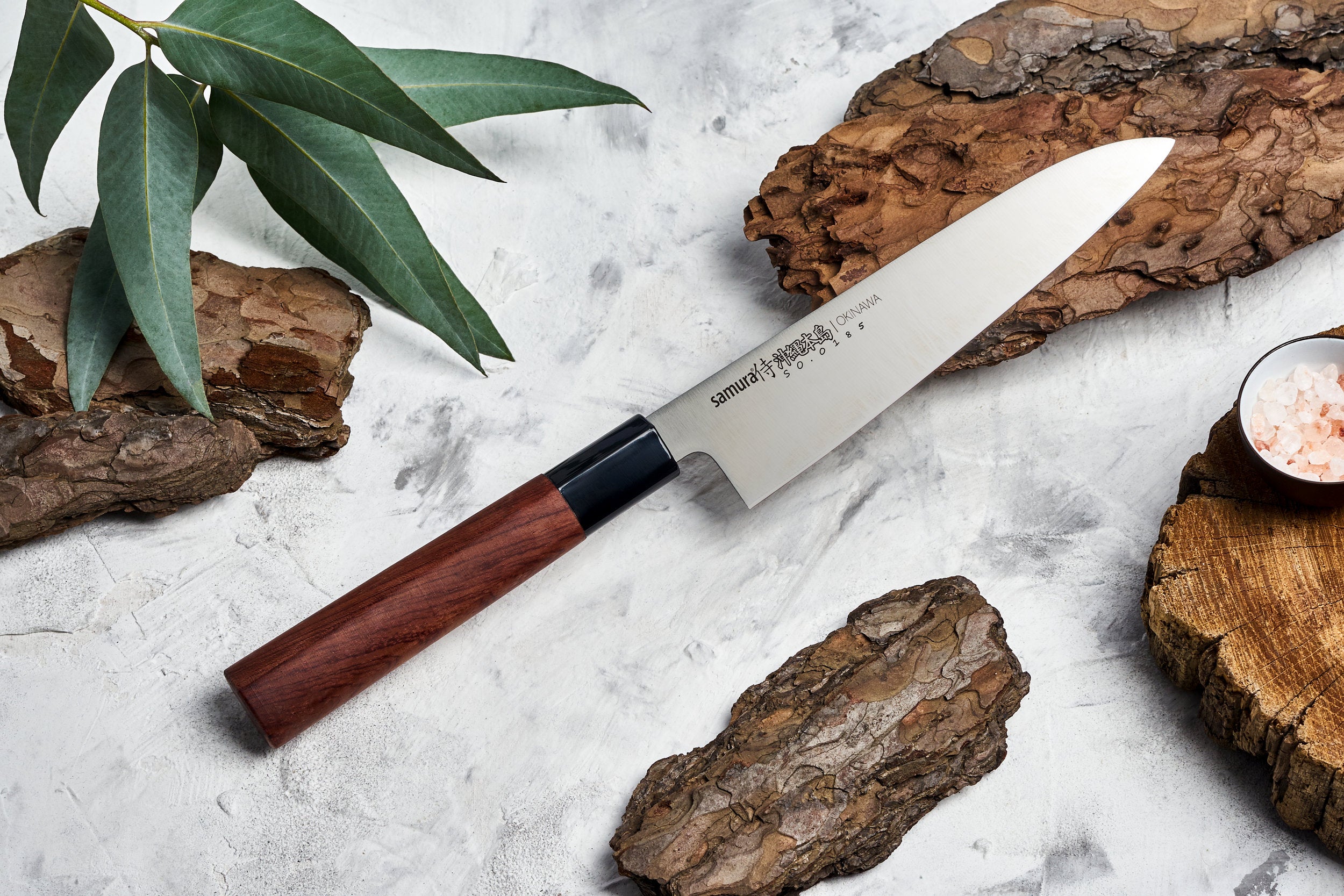 Samura Okinawa Gyuto knife 170 mm Double-edged blade