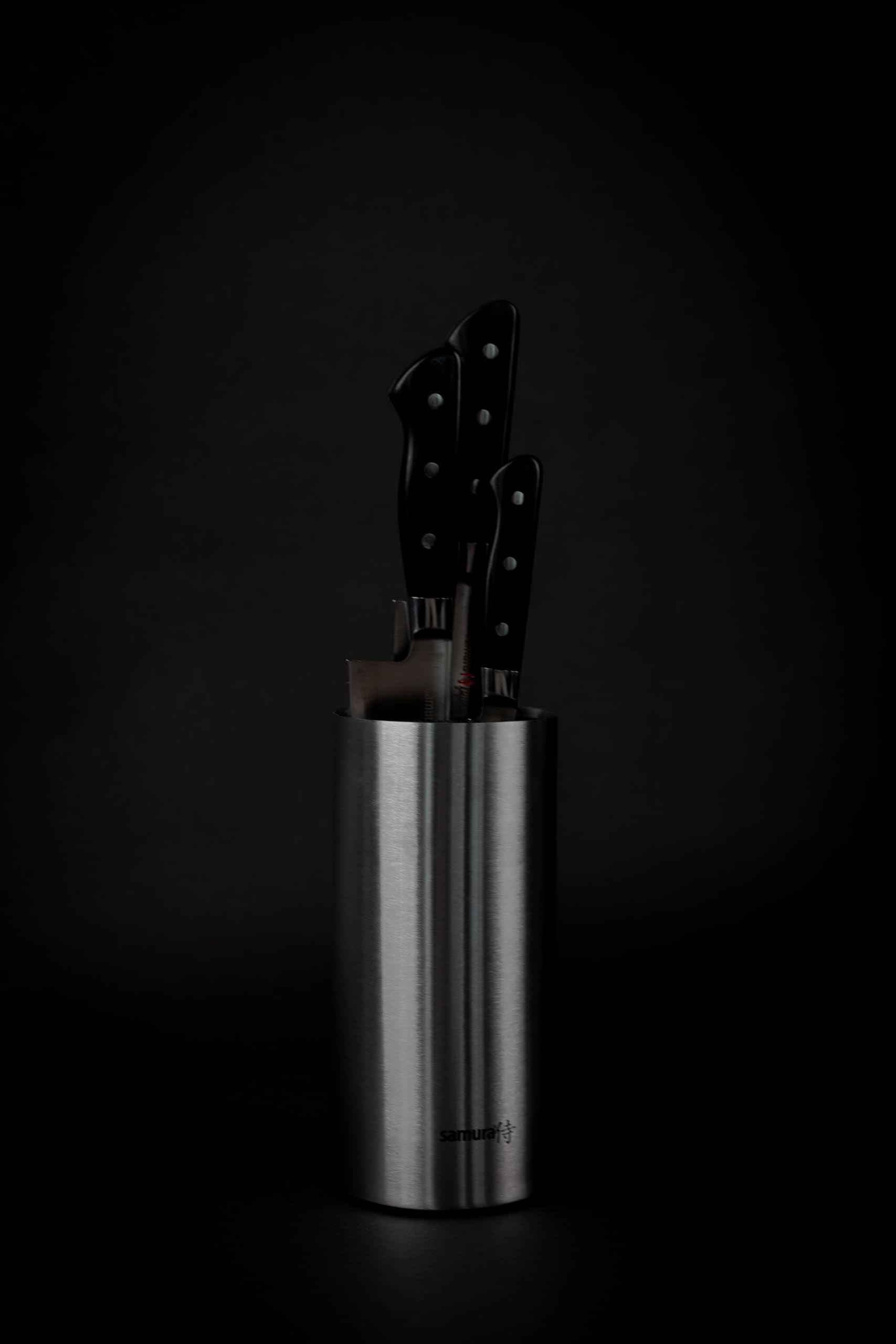 Samura Knife Brush Block Steel 11x11x18 cm