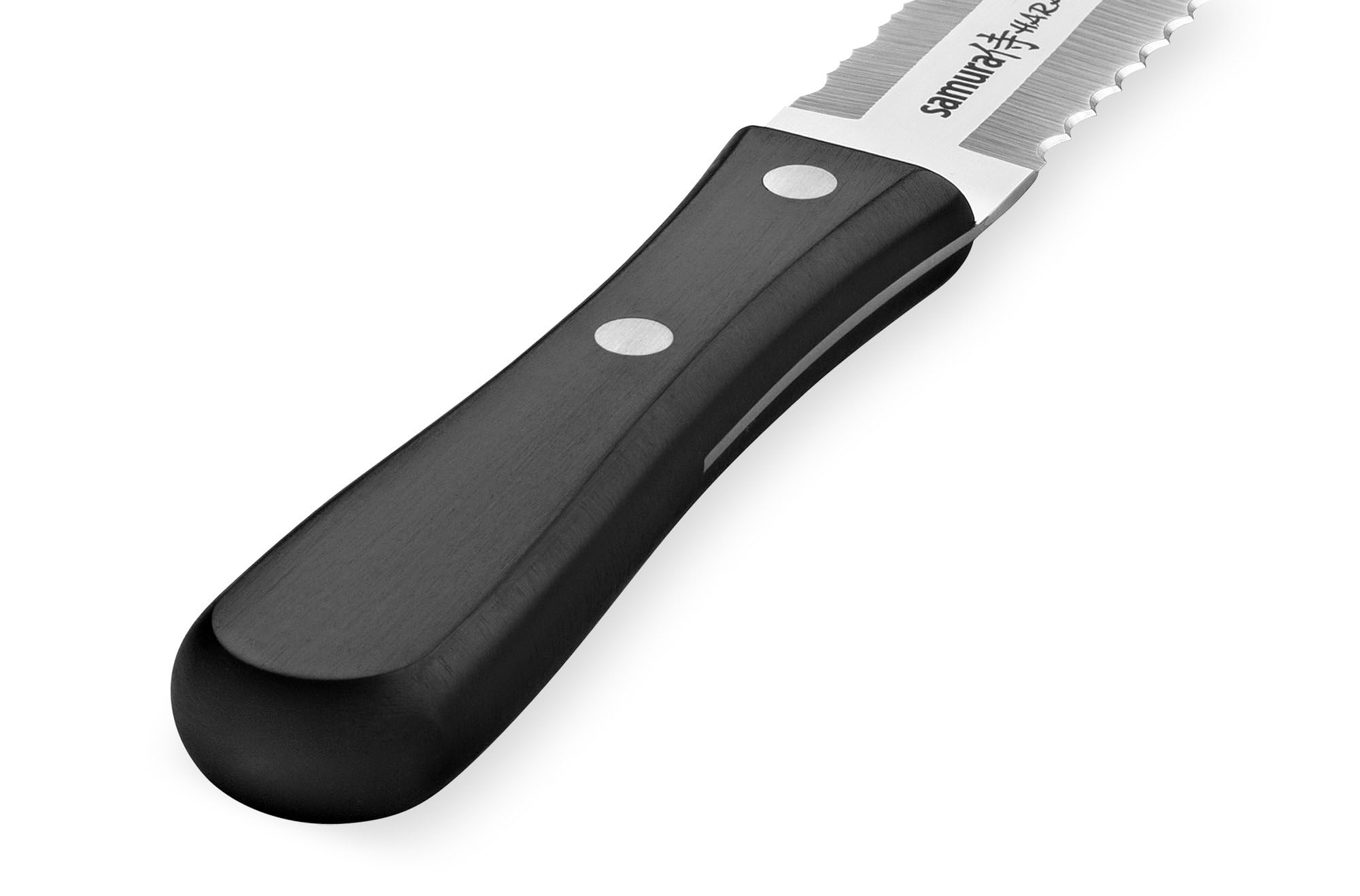 Samura Harakiri Two-sided saw knife for bread and frozen food 180 mm, czarny