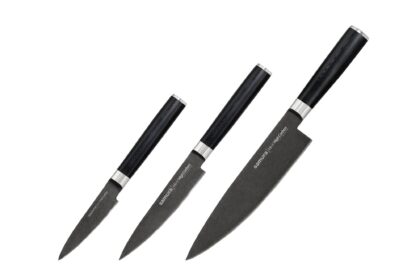 Samura MO-V Stonewash zestaw 3 noży kuchennych